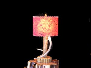 Wood & Antler Lamp