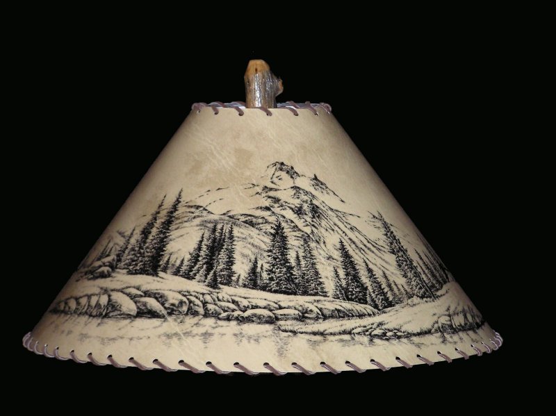 Mountain Scene lamp shade