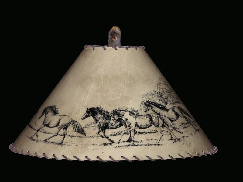 Horse Lamp Shades on Hold Your Curser Over The Horse Lamp Shade To See It Light Up